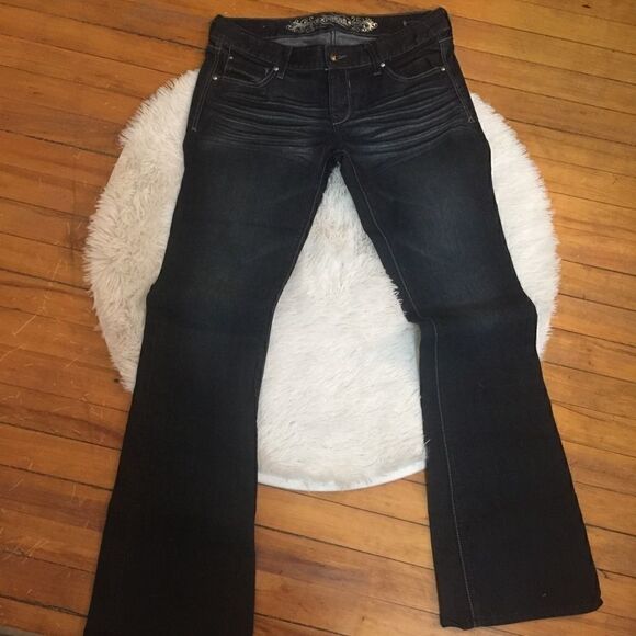 Express distressed bootcut stretch Jeans TALL - Picture 6 of 8